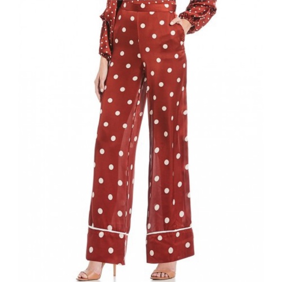 Willow & Clay Polka Dot Wide Leg Pants - Picture 2 of 8